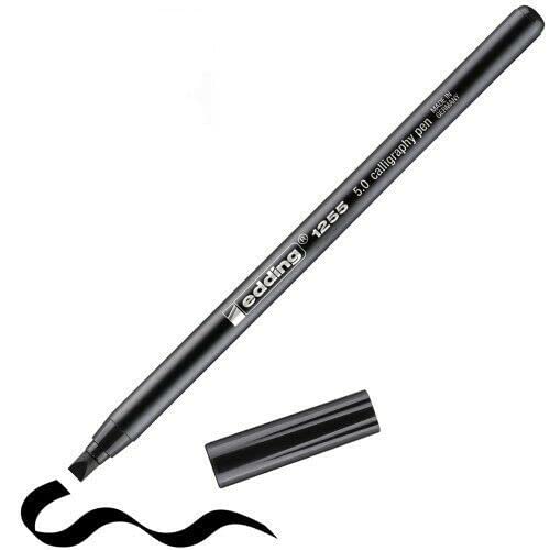 Edding Fasermaler 1255 calligraphy pen, 5 mm, schwarz Edding Fasermaler 1255 calligraphy pen, 5 mm, schwarz von edding