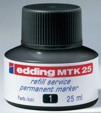 Edding Nachflltusche edding MTK 25 refill service,f.edding Permanentmarker, 25 ml,schwarz Edding Nachflltusche edding MTK 25 refill service,f.edding Permanentmarker, 25 ml,schwarz von edding