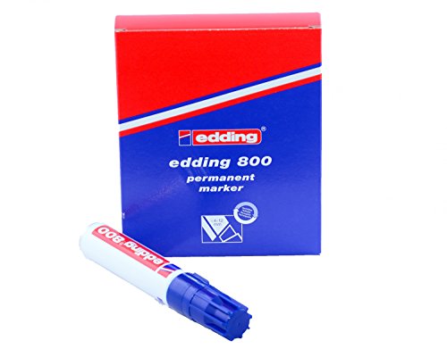 Edding Permanentmarker 800, nachfllbar, 4 - 12 mm, blau Edding Permanentmarker 800, nachfllbar, 4 - 12 mm, blau von edding
