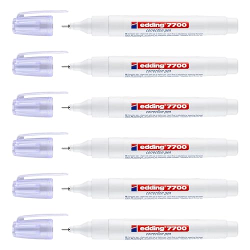 Edding Set mit 6 Korrekturstiften, 7700, Metallspitze, 1-2 mm Edding Set mit 6 Korrekturstiften, 7700, Metallspitze, 1-2 mm von edding