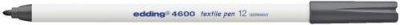 Edding Textilmarker edding 4600 - Rundspitze, 1 mm, grau von edding