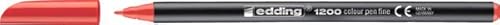edding Fasermaler 1200, Strichstärke 1.0mm, Rundspitze, Rot, 1200 Stk., Markierstift edding Fasermaler 1200, Strichstärke 1.0mm, Rundspitze, Rot, 1200 Stk., Markierstift von edding