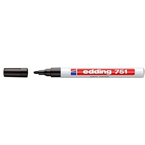 Edding Lackmarker 751, rundspitze, Schwarz, ca. 1,0-2,0mm, für Glas, Holz, Kunststoff und Metall, Markierstift Edding Lackmarker 751, rundspitze, Schwarz, ca. 1,0-2,0mm, für Glas, Holz, Kunststoff und Metall, Markierstift von edding