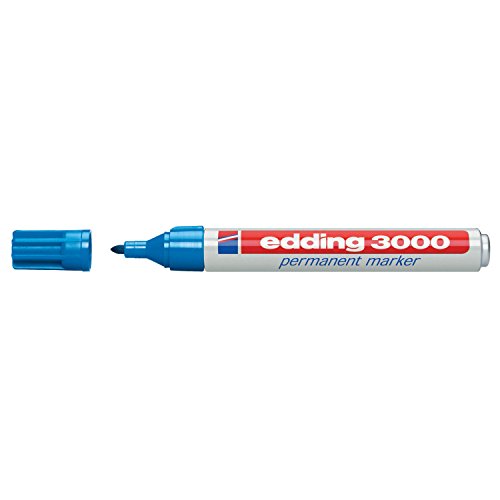 Permanentmarker edding® 3000, Rundspitze, Strichstärke 1,5-3mm, hellblau von edding