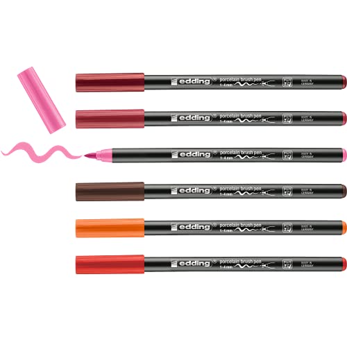 e-4200/6 S porcelain brushpen warm col. e-4200/6 S porcelain brushpen warm col. von edding