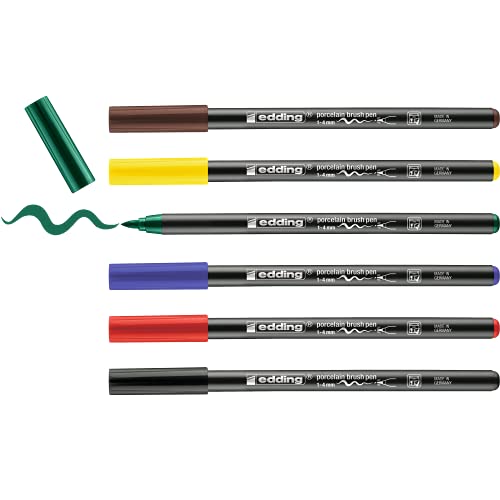e-4200/6S porcelain brushpen family col. e-4200/6S porcelain brushpen family col. von edding