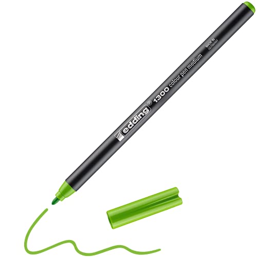 edding 1300 Fasermaler medium - hellgrün - 1 Stift - Rundspitze 2 mm - Filzstift zum Zeichnen und Schreiben - Filzstift für Schule, Mandala, Bullet Journal edding 1300 Fasermaler medium - hellgrün - 1 Stift - Rundspitze 2 mm - Filzstift zum Zeichnen und Schreiben - Filzstift für Schule, Mandala, Bullet Journal von edding