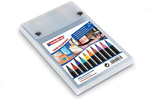 edding 1340 Pinselstift - 10er Set - bunte, leuchtende Farben - flexible Pinselspitze - Filzstift zum Malen, Schreiben und Zeichnen - Bullet Journals, Hand-Lettering, Mandalas, Kalligraphie edding 1340 Pinselstift - 10er Set - bunte, leuchtende Farben - flexible Pinselspitze - Filzstift zum Malen, Schreiben und Zeichnen - Bullet Journals, Hand-Lettering, Mandalas, Kalligraphie von edding