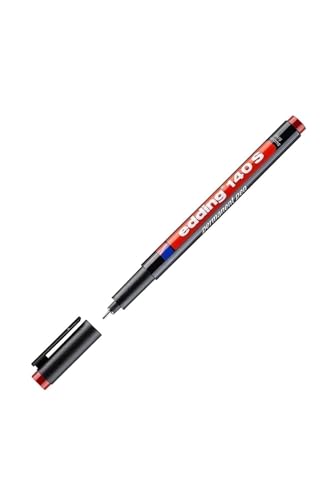 edding 140 S Permanenter Folienschreiber - rot - 1 Stift - Rundspitze 0,3 mm - Stift zum Schreiben auf Glas, Kunststoff, Folien und glatten Oberflächen - schnelltrocknend, wisch- und wasserfest edding 140 S Permanenter Folienschreiber - rot - 1 Stift - Rundspitze 0,3 mm - Stift zum Schreiben auf Glas, Kunststoff, Folien und glatten Oberflächen - schnelltrocknend, wisch- und wasserfest von edding