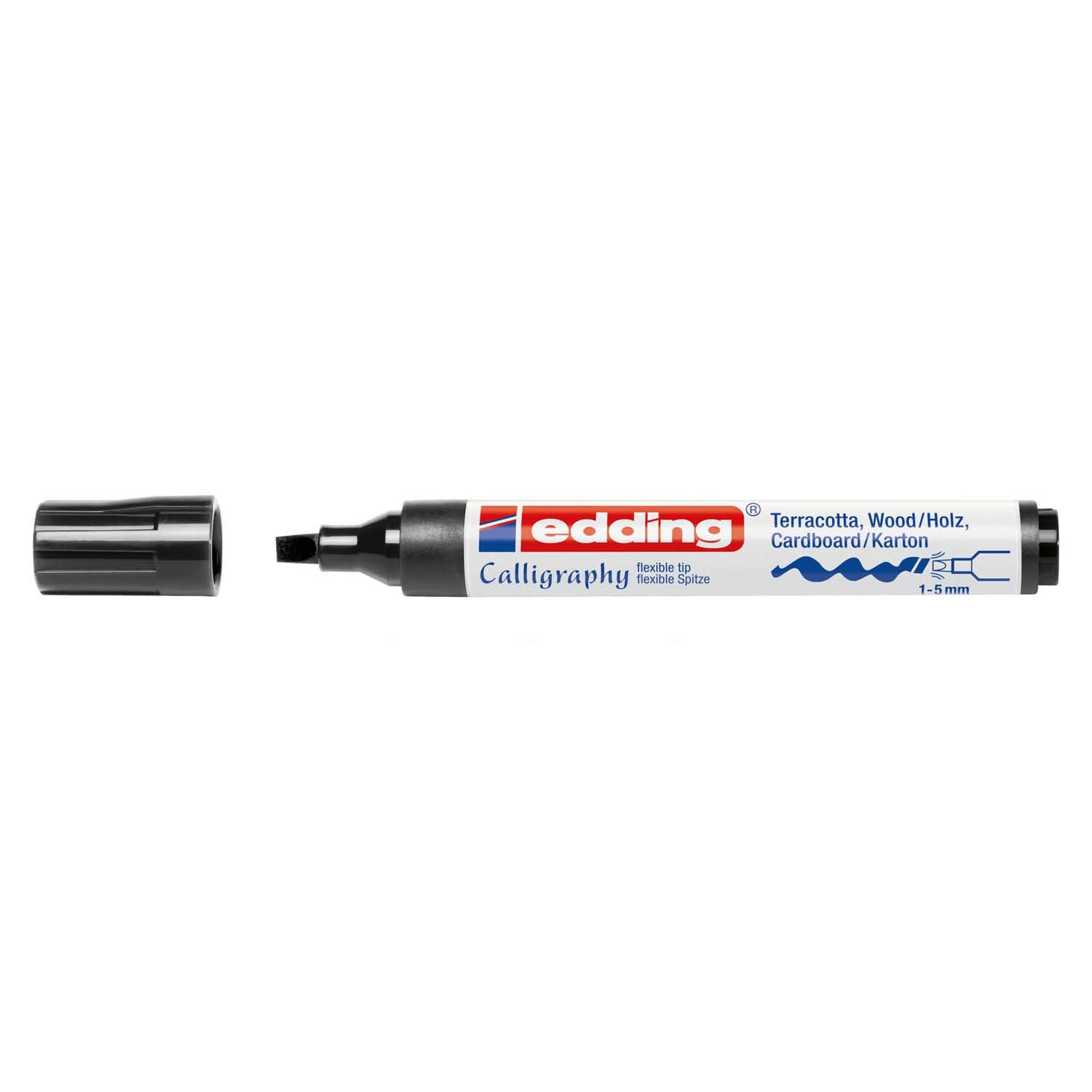 1455 calligraphy marker schwarz von Edding
