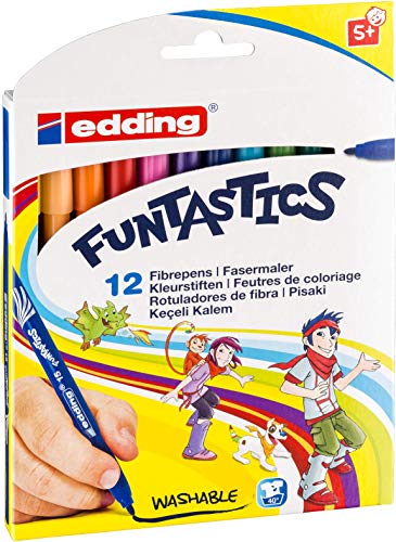 edding 15 Funtastic Fasermaler 12 Stück Stärke 1mm Bunte Farben 12 Stück edding 15 Funtastic Fasermaler 12 Stück Stärke 1mm Bunte Farben 12 Stück von edding