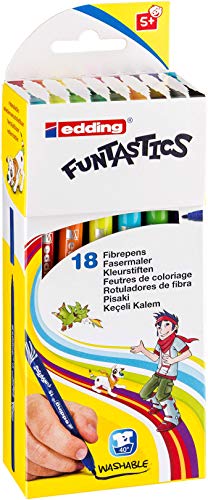 edding 15 Funtastic Fasermaler 12 Stück Stärke 1mm Bunte Farben 18 Stück edding 15 Funtastic Fasermaler 12 Stück Stärke 1mm Bunte Farben 18 Stück von edding