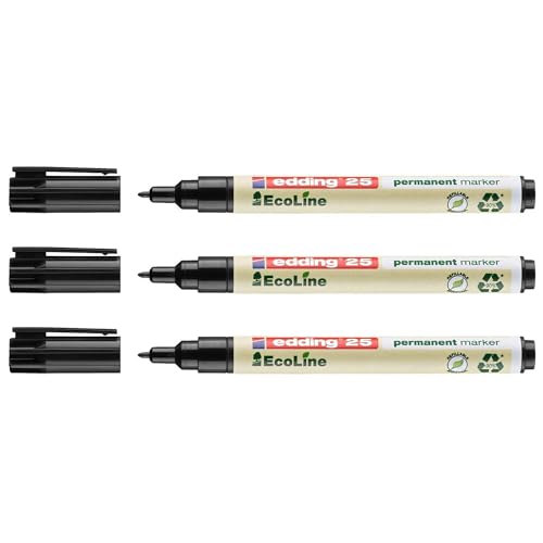 edding 3 Permanentmarker 25 Ecoline schwarz 1 mm edding 3 Permanentmarker 25 Ecoline schwarz 1 mm von edding