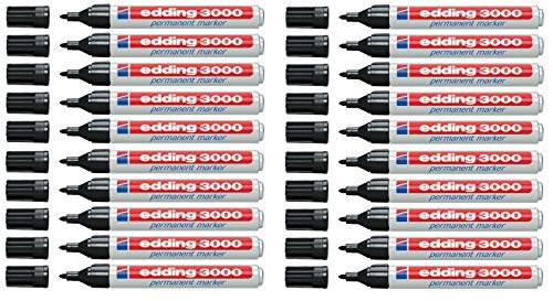 edding 3000 Permanentmarker (20er-Pack, Schwarz) edding 3000 Permanentmarker (20er-Pack, Schwarz) von edding