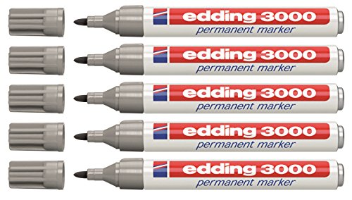 edding 3000 Permanentmarker nachfüllbar 1,5 3 mm grau edding 3000 Permanentmarker nachfüllbar 1,5 3 mm grau von edding