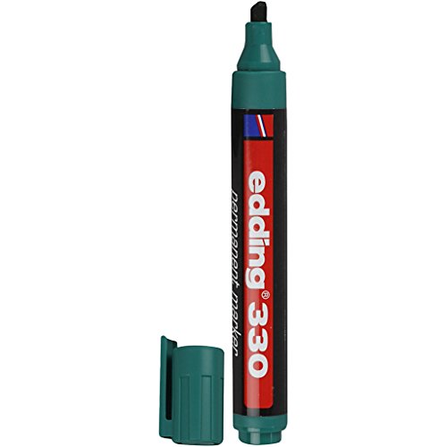 edding 330 Permanentmarker - grün - 1 Stift - Keil-Spitze 1-5 mm - wasserfest, schnell-trocknend - wischfest - für Karton, Kunststoff, Glas, Holz, Metall, Glas edding 330 Permanentmarker - grün - 1 Stift - Keil-Spitze 1-5 mm - wasserfest, schnell-trocknend - wischfest - für Karton, Kunststoff, Glas, Holz, Metall, Glas von edding