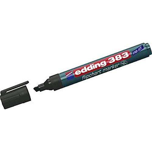 edding 383 Flipchart-Marker - schwarz - 1 Stift - Keilspitze 1-5 mm - Stift zum Schreiben, Zeichnen und Markieren auf Flipcharts - Tinte schlägt nicht durch Papier - trocknet nicht aus - farbintensiv edding 383 Flipchart-Marker - schwarz - 1 Stift - Keilspitze 1-5 mm - Stift zum Schreiben, Zeichnen und Markieren auf Flipcharts - Tinte schlägt nicht durch Papier - trocknet nicht aus - farbintensiv von edding