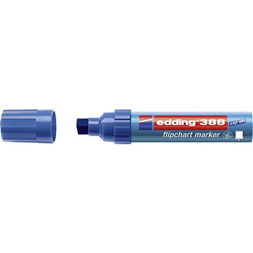 edding 388 Flipchart-Marker - blau - 1 Stift - Keilspitze 4-12 mm - Stift zum Schreiben, Zeichnen und Markieren auf Flipcharts - Tinte schlägt nicht durch Papier - trocknet nicht aus - farbintensiv edding 388 Flipchart-Marker - blau - 1 Stift - Keilspitze 4-12 mm - Stift zum Schreiben, Zeichnen und Markieren auf Flipcharts - Tinte schlägt nicht durch Papier - trocknet nicht aus - farbintensiv von edding