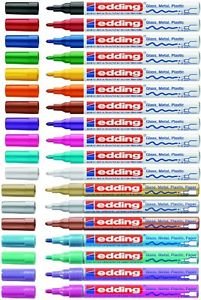 edding 780 glanzlack-marker dünn (0,8 mm) 8 Farben wählbar 751 Sortiert Mit Metallic von edding