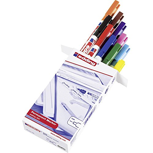 edding 400 Permanentmarker - mehrfarbig - 10 Stifte - feine Rundspitze 1 mm - wasserfest, schnell-trocknend - wischfest - für Karton, Kunststoff, Holz, Metall, Glas edding 400 Permanentmarker - mehrfarbig - 10 Stifte - feine Rundspitze 1 mm - wasserfest, schnell-trocknend - wischfest - für Karton, Kunststoff, Holz, Metall, Glas von edding