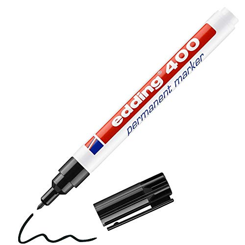edding 400 Permanentmarker - schwarz - 1 Stift - feine Rundspitze 1 mm - wasserfest, schnell-trocknend - wischfest - für Karton, Kunststoff, Holz, Metall, Glas edding 400 Permanentmarker - schwarz - 1 Stift - feine Rundspitze 1 mm - wasserfest, schnell-trocknend - wischfest - für Karton, Kunststoff, Holz, Metall, Glas von edding