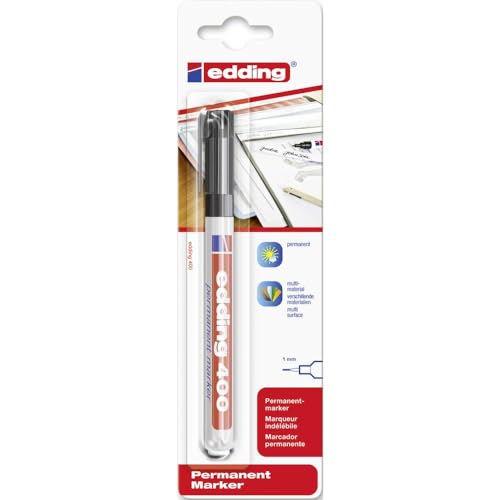 edding 400 Permanentmarker - schwarz - 1 Stift - feine Rundspitze 1 mm - wasserfest, schnell-trocknend - wischfest - für Karton, Kunststoff, Holz, Metall, Glas edding 400 Permanentmarker - schwarz - 1 Stift - feine Rundspitze 1 mm - wasserfest, schnell-trocknend - wischfest - für Karton, Kunststoff, Holz, Metall, Glas von edding