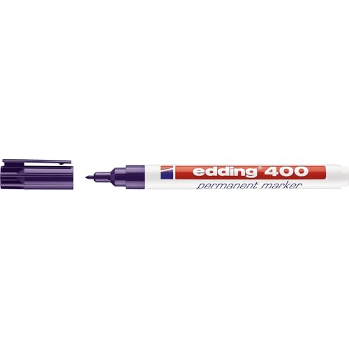 edding 400 Permanentmarker - violett - 1 Stift - feine Rundspitze 1 mm - wasserfest, schnell-trocknend - wischfest - für Karton, Kunststoff, Holz, Metall, Glas edding 400 Permanentmarker - violett - 1 Stift - feine Rundspitze 1 mm - wasserfest, schnell-trocknend - wischfest - für Karton, Kunststoff, Holz, Metall, Glas von edding