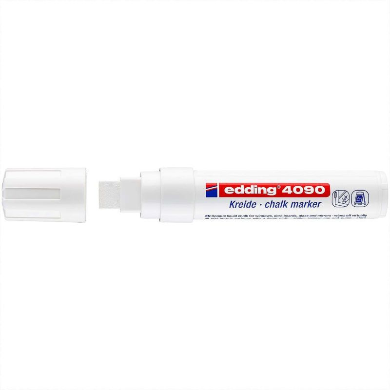 4090 Kreidemarker weiß 4-15mm 4090 Kreidemarker weiß 4-15mm von Edding