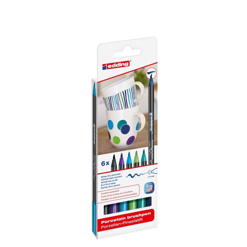 4200/6 S porcelain brushpen cool colours 4200/6 S porcelain brushpen cool colours von Edding