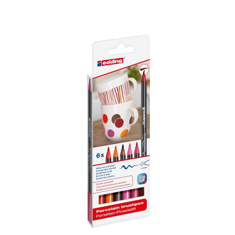 4200/6 S porcelain brushpen warm colours 4200/6 S porcelain brushpen warm colours von Edding