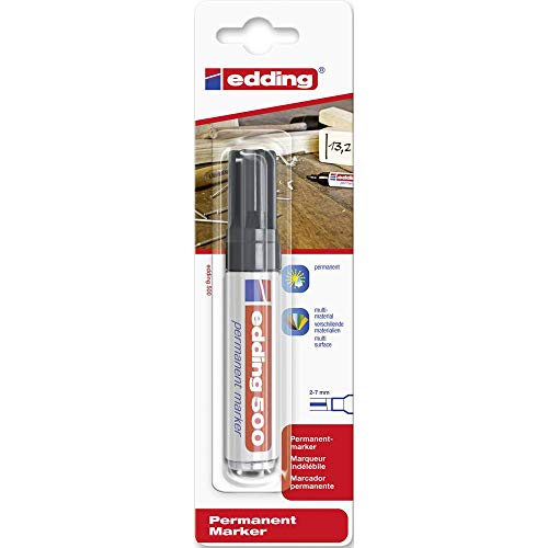edding 500 Permanentmarker - schwarz - 1 Stift - Keil-Spitze 2-7 mm - wasserfest, schnell-trocknend - wischfest - für Karton, Kunststoff, Holz, Metall, Glas edding 500 Permanentmarker - schwarz - 1 Stift - Keil-Spitze 2-7 mm - wasserfest, schnell-trocknend - wischfest - für Karton, Kunststoff, Holz, Metall, Glas von edding