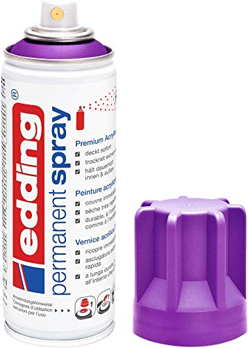 edding 5200 Permanent Spray - beere matt - 200 ml - Acryllack zum Lackieren und Dekorieren von Glas, Metall, Holz, Keramik, Kunststoff, Leinwand - Lackspray, Acrylspray, Farbspray edding 5200 Permanent Spray - beere matt - 200 ml - Acryllack zum Lackieren und Dekorieren von Glas, Metall, Holz, Keramik, Kunststoff, Leinwand - Lackspray, Acrylspray, Farbspray von edding