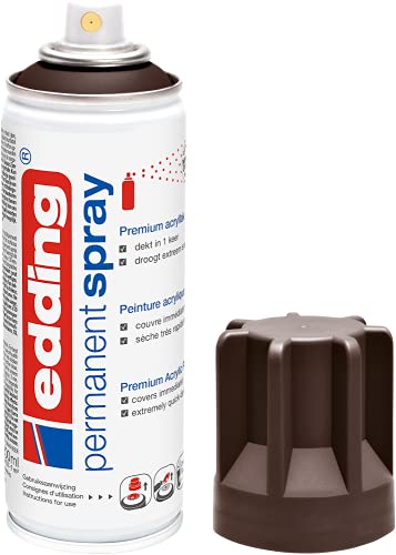 edding 5200 Permanent Spray - schokoladenbraun matt - 200 ml - Acryllack zum Lackieren und Dekorieren von Glas, Metall, Holz, Keramik, Kunststoff, Leinwand - Lackspray, Acrylspray, Farbspray edding 5200 Permanent Spray - schokoladenbraun matt - 200 ml - Acryllack zum Lackieren und Dekorieren von Glas, Metall, Holz, Keramik, Kunststoff, Leinwand - Lackspray, Acrylspray, Farbspray von edding