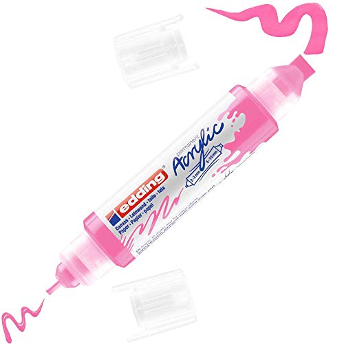 edding 5400 Acryl 3D Double Liner - neon-pink - 1 Acrylfarbe Tube - Doppel-Spitze 2-3,5-10 mm - Acryl Farben zum Malen auf Leinwand, Malpapier und Holz - Acrylstifte wasserfest in Künstlerqualität edding 5400 Acryl 3D Double Liner - neon-pink - 1 Acrylfarbe Tube - Doppel-Spitze 2-3,5-10 mm - Acryl Farben zum Malen auf Leinwand, Malpapier und Holz - Acrylstifte wasserfest in Künstlerqualität von edding