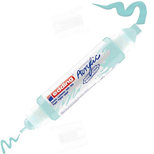 edding 5400 Acryl 3D Double Liner - pastell-blau - 1 Acrylfarbe Tube - Doppel-Spitze 2-3,5-10mm - Acryl Farben zum Malen auf Leinwand, Malpapier, Holz - Acrylstifte wasserfest in Künstlerqualität edding 5400 Acryl 3D Double Liner - pastell-blau - 1 Acrylfarbe Tube - Doppel-Spitze 2-3,5-10mm - Acryl Farben zum Malen auf Leinwand, Malpapier, Holz - Acrylstifte wasserfest in Künstlerqualität von edding