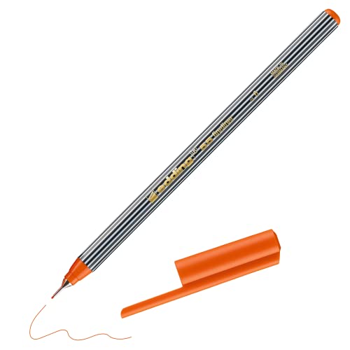 edding 55 - Fineliner - orange - 1 Stift - 0,3 mm Spitze - Farbstift zum Schreiben, Malen, Unterstreichen, Illustrieren - für Kinder und Erwachsene, Schule, Homeoffice, Büro edding 55 - Fineliner - orange - 1 Stift - 0,3 mm Spitze - Farbstift zum Schreiben, Malen, Unterstreichen, Illustrieren - für Kinder und Erwachsene, Schule, Homeoffice, Büro von edding