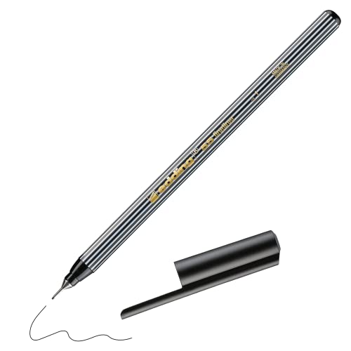 edding 55 - Fineliner - schwarz - 1 Stift - 0,3 mm Spitze - Farbstift zum Schreiben, Malen, Unterstreichen, Illustrieren - für Kinder und Erwachsene, Schule, Homeoffice, Büro edding 55 - Fineliner - schwarz - 1 Stift - 0,3 mm Spitze - Farbstift zum Schreiben, Malen, Unterstreichen, Illustrieren - für Kinder und Erwachsene, Schule, Homeoffice, Büro von edding