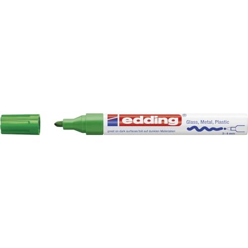 edding 750 Glanzlackmarker - grün - 1 Lackmarker - Rundspitze 2-4 mm - Lackstift für Glas, Stein, Holz, Kunststoff und Papier - wasserfest, stark deckend edding 750 Glanzlackmarker - grün - 1 Lackmarker - Rundspitze 2-4 mm - Lackstift für Glas, Stein, Holz, Kunststoff und Papier - wasserfest, stark deckend von edding