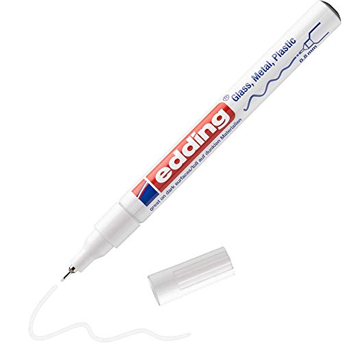edding 780 Glanzlackmarker - weiß - 1 Lackmarker - extra-feine Rundspitze 0,8 mm - Lackstift für Glas, Stein, Holz, Kunststoff und Papier - wasserfest, stark deckend, sehr dünn edding 780 Glanzlackmarker - weiß - 1 Lackmarker - extra-feine Rundspitze 0,8 mm - Lackstift für Glas, Stein, Holz, Kunststoff und Papier - wasserfest, stark deckend, sehr dünn von edding