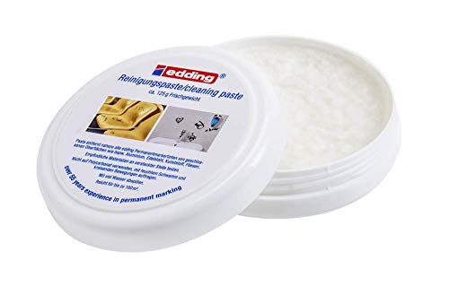 edding 8860 Reinigungspaste - 125 g - zum Entfernen von Permanent-Marker-Markierungen auf versiegelten Oberflächen wie Aluminium, Edelstahl, Kunststoff und Fliesen - ohne Lösungsmittel edding 8860 Reinigungspaste - 125 g - zum Entfernen von Permanent-Marker-Markierungen auf versiegelten Oberflächen wie Aluminium, Edelstahl, Kunststoff und Fliesen - ohne Lösungsmittel von edding