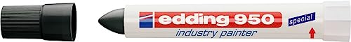 edding 950 Industrie Pastenmarker - schwarz - 10 Stifte - Rundspitze 10 mm - Marker zum Beschriften von Metall, Stein, Holz - raue oder nasse Oberflächen - permanent, wasserfest edding 950 Industrie Pastenmarker - schwarz - 10 Stifte - Rundspitze 10 mm - Marker zum Beschriften von Metall, Stein, Holz - raue oder nasse Oberflächen - permanent, wasserfest von edding