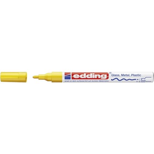 edding Glanzlack-Marker creative 751, 1 - 2 mm (Einzelstift, gelb) von edding