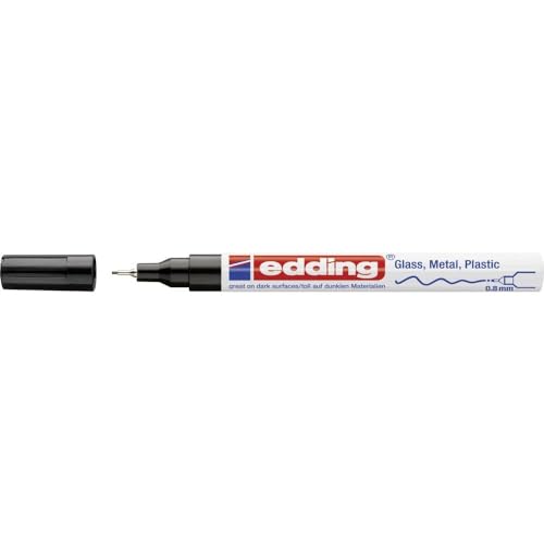 edding 780 Glanzlackmarker - schwarz - 1 Lackmarker - extra-feine Rundspitze 0,8 mm - Lackstift für Glas, Stein, Holz, Kunststoff und Papier - wasserfest, stark deckend, sehr dünn edding 780 Glanzlackmarker - schwarz - 1 Lackmarker - extra-feine Rundspitze 0,8 mm - Lackstift für Glas, Stein, Holz, Kunststoff und Papier - wasserfest, stark deckend, sehr dünn von edding