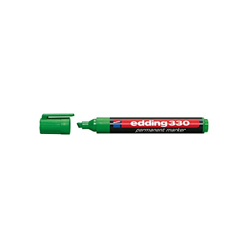 edding Permanent Marker 330, mit Keilspitze, 1-5 mm, versch. Farben grün 10 Stück von edding
