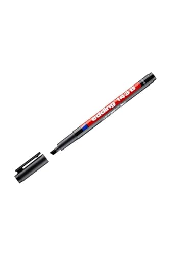 edding 143 B Permanenter Folienschreiber - schwarz - 1 Stift - Keilspitze 1-3 mm - Stift zum Schreiben auf Glas, Kunststoff, Folien und glatten Oberflächen - schnelltrocknend, wisch- und wasserfest edding 143 B Permanenter Folienschreiber - schwarz - 1 Stift - Keilspitze 1-3 mm - Stift zum Schreiben auf Glas, Kunststoff, Folien und glatten Oberflächen - schnelltrocknend, wisch- und wasserfest von edding