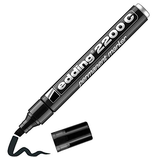 edding Permanentmarker Keilspitze Dokumentenecht schwarz ohne Lösungsmittel 1 Stück E-2200C edding Permanentmarker Keilspitze Dokumentenecht schwarz ohne Lösungsmittel 1 Stück E-2200C von edding