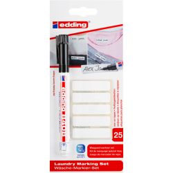 Wäsche-Markier-Set inkl. 25 Etiketten Wäsche-Markier-Set inkl. 25 Etiketten von Edding