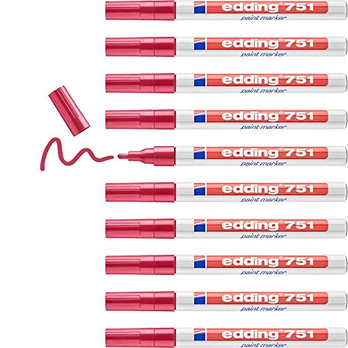 edding e-751 Paint Marker Marker – Markers (Red) von edding