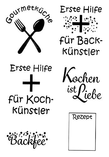 Clear Stamps"Kochkünstler", 6-teilig von efco