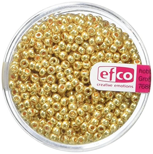 EFCO 1022195 2.6 mm 17 g Indianerperlen Metallic, Gold von efco